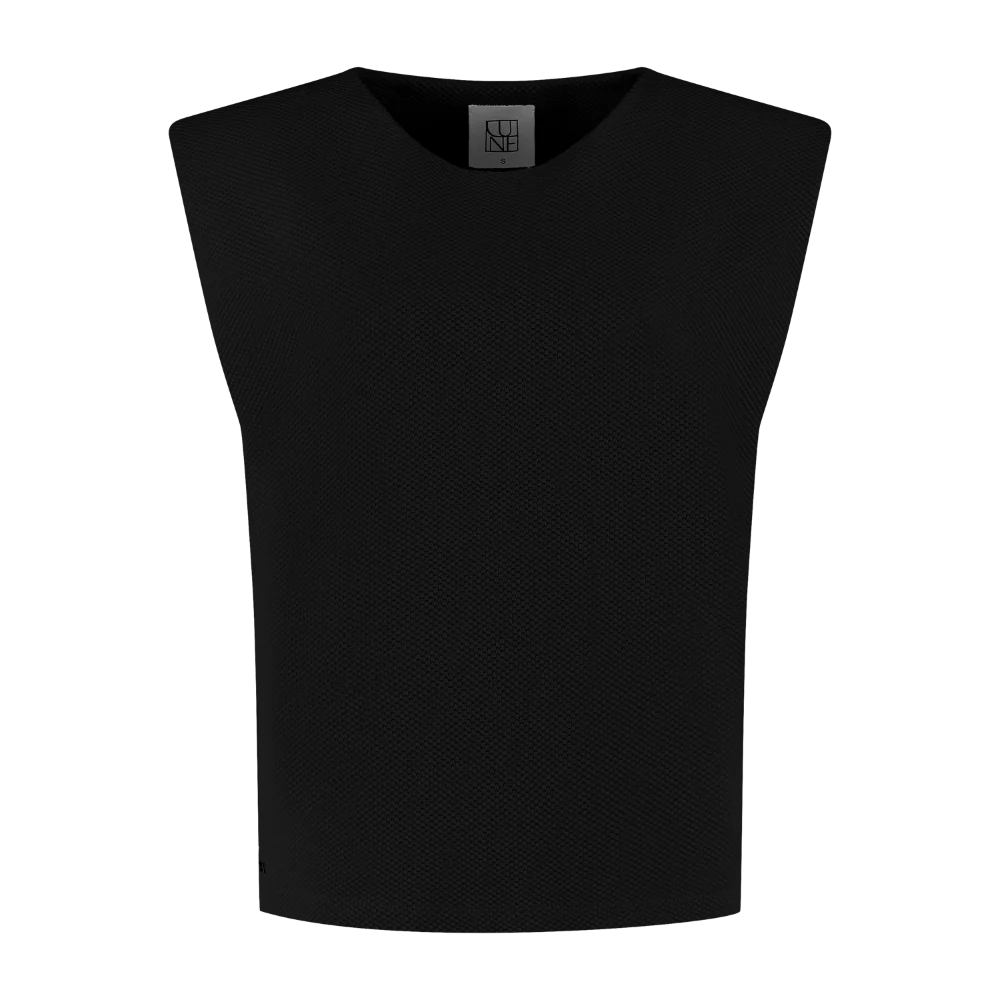 The Moon Padded Shoulder Top