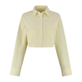 Jada Striped Cropped Blouse