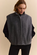 Jolie | Wool Zip Up Vest
