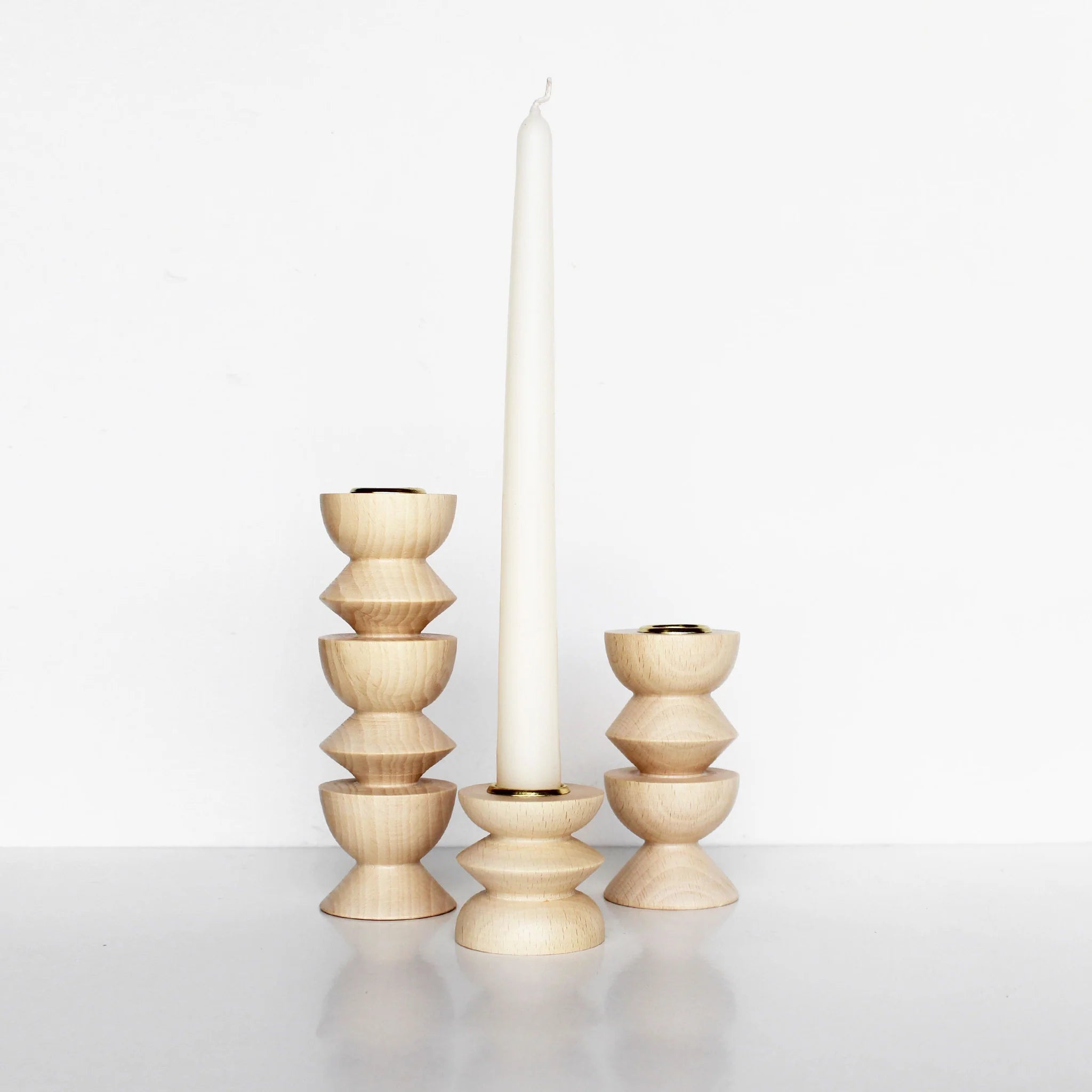 Totem Wooden Candle Holder | Short Nº 3