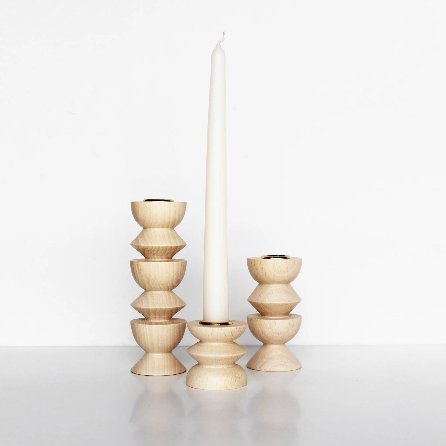 Totem Wooden Candle Holder | Short Nº 3
