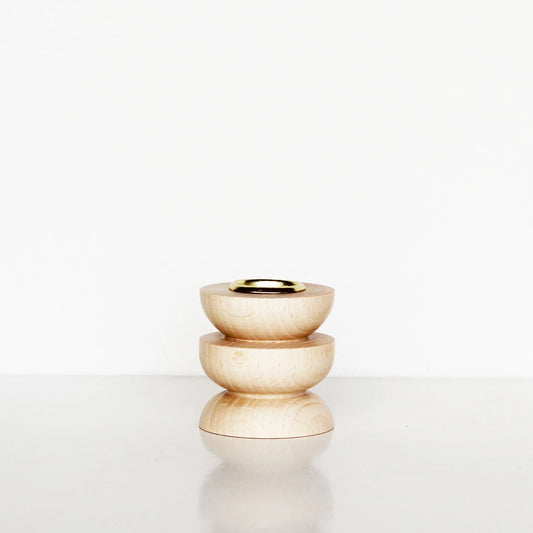 Totem Wooden Candle Holder | Short Nº 4