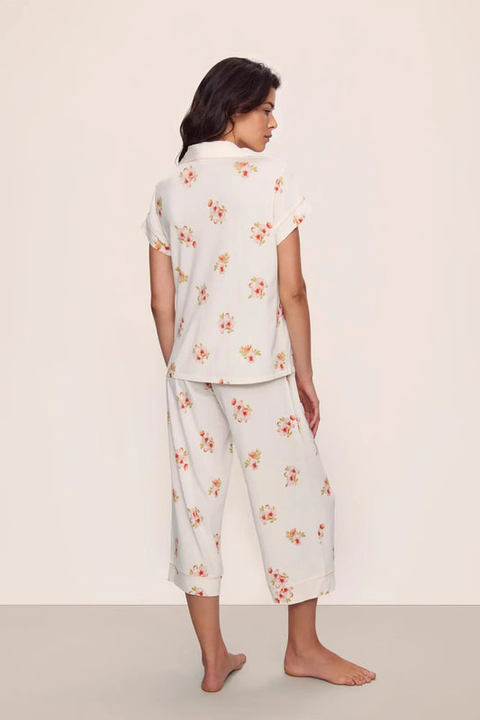 Gisele Printed | Short Sleeve Cropped Pant