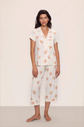 Gisele Printed | Short Sleeve Cropped Pant