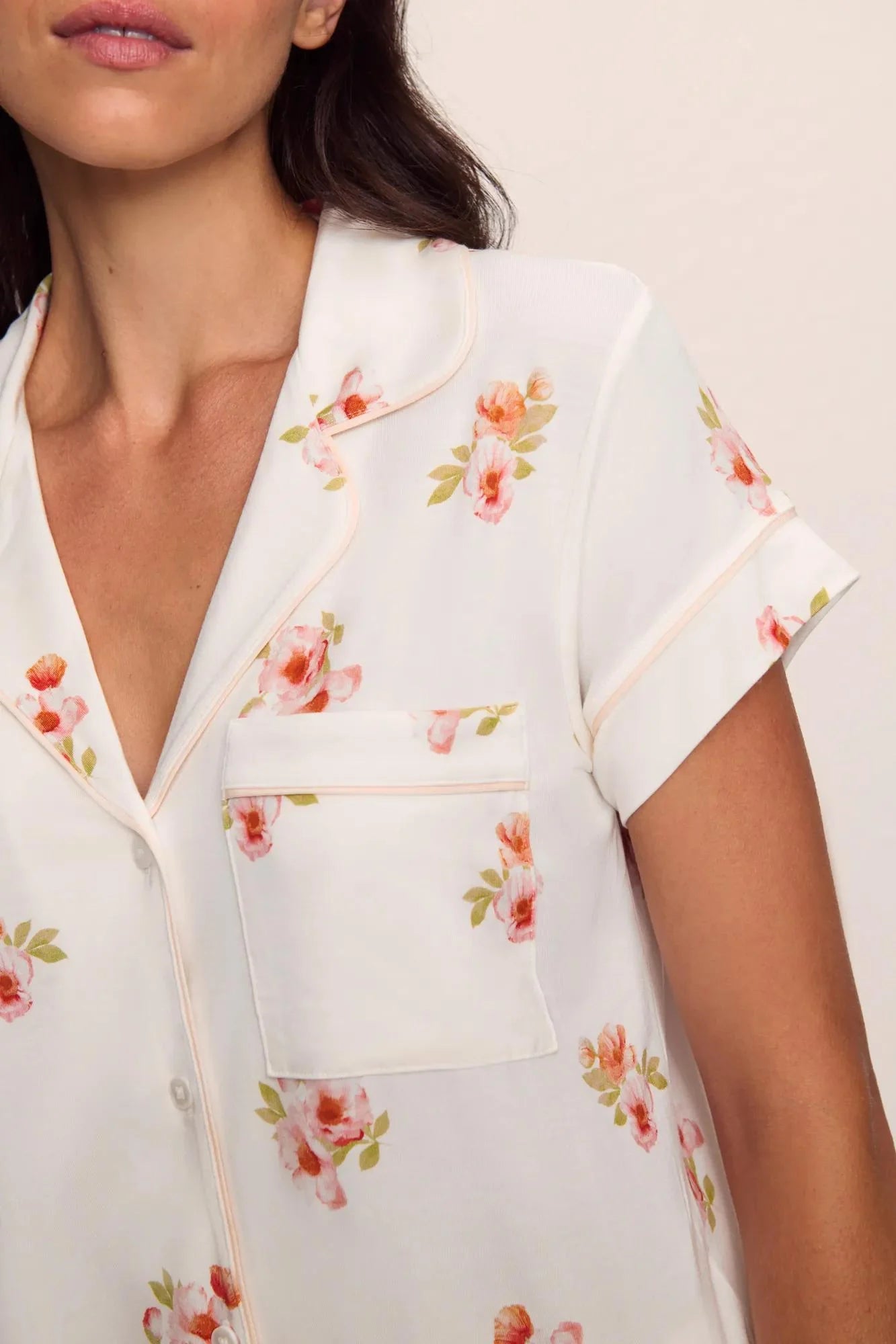 Gisele Printed | Short Sleeve Cropped Pant