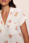 Gisele Printed | Short Sleeve Cropped Pant