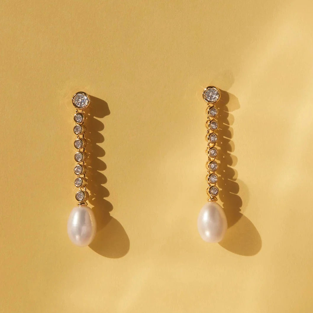Pearl Drop Studs