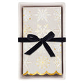 Snowflake | Napkins + Ceramic Dish