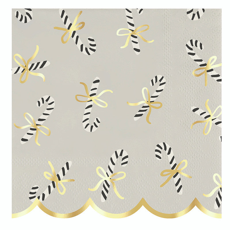 Candy Canes | Napkins + Dish