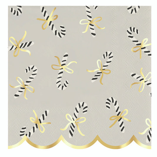 Candy Canes | Napkins + Dish