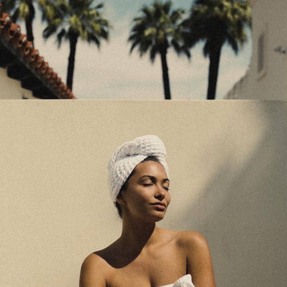 The Weightless Waffle Hair Wrap