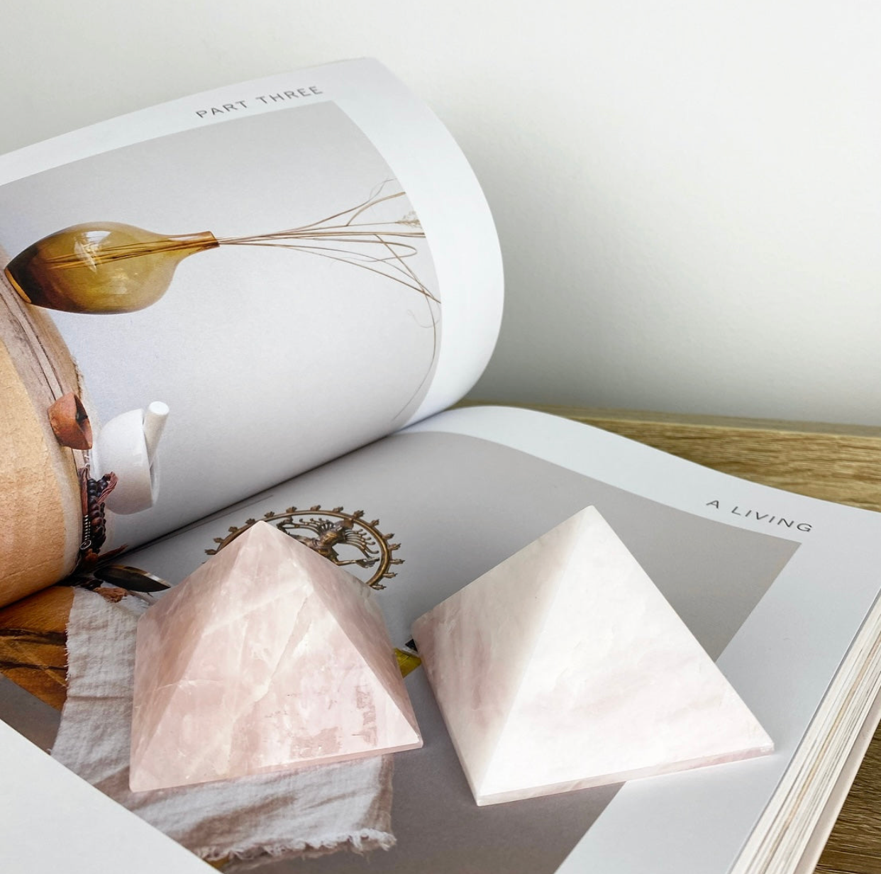 Rose Quartz Pyramid | Small
