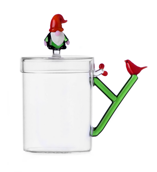 Mug w/ Lid | Elf with Bird