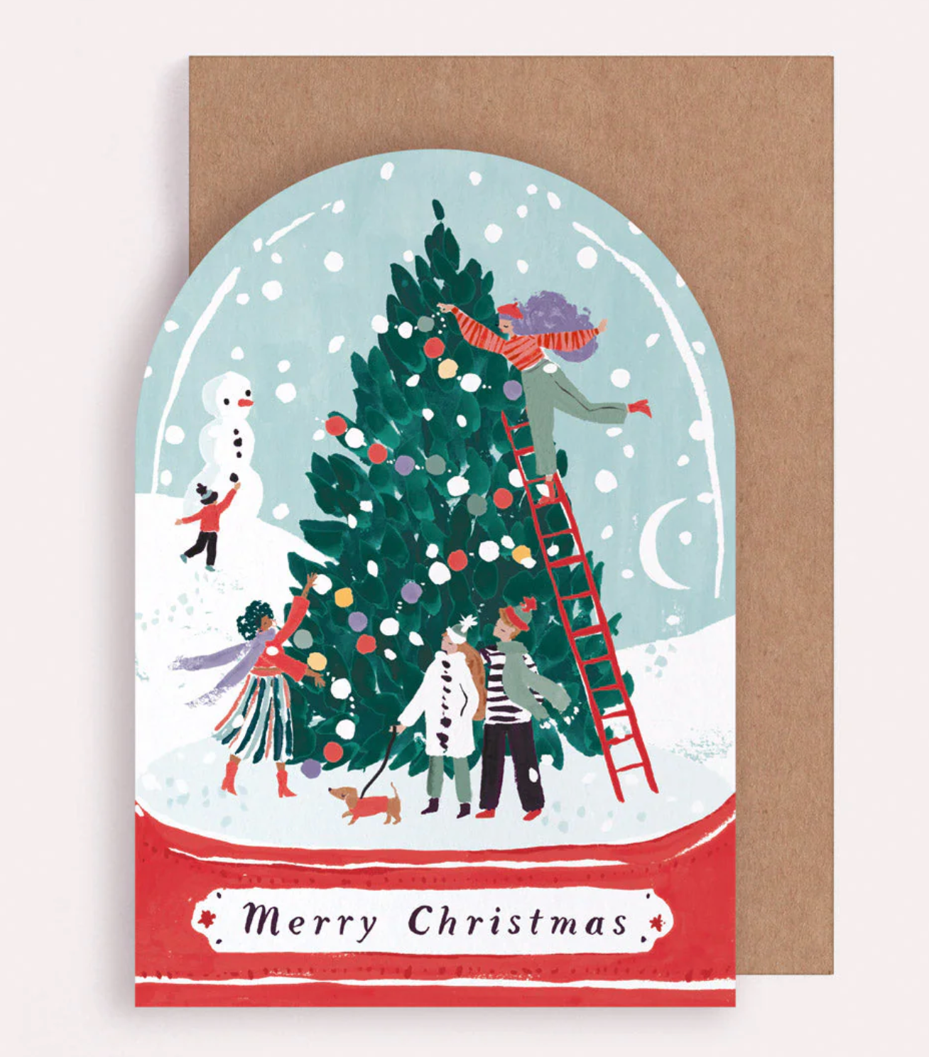 Snowglobe Blank Merry Christmas Card