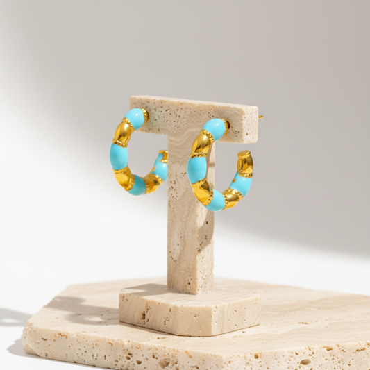 Seraphina | Enamel Hoops