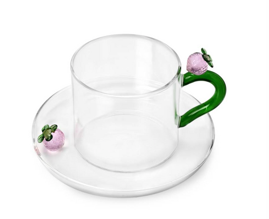 Strawberries | Tea Cup and Saucer