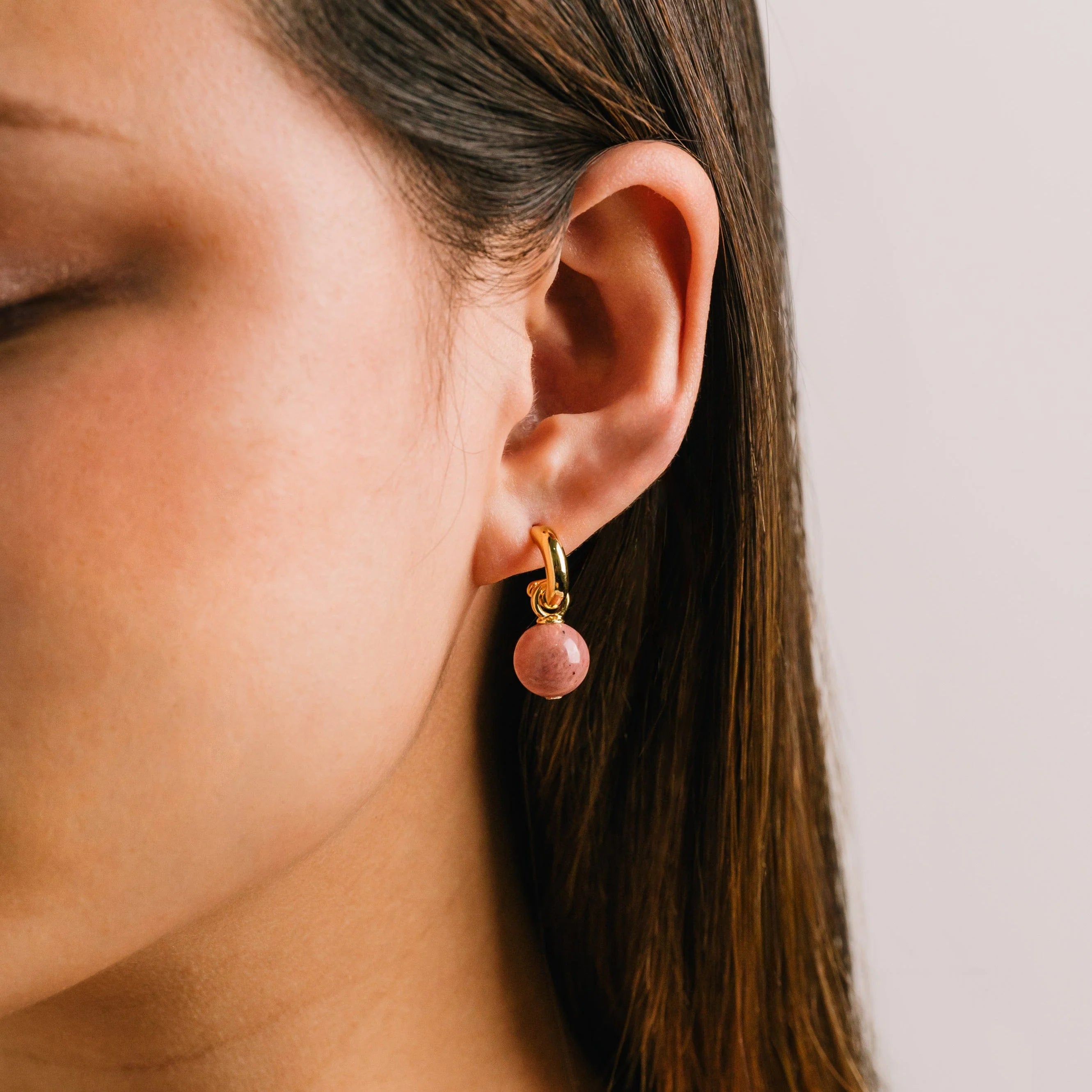 Sorrento | Rhodonite Hoops