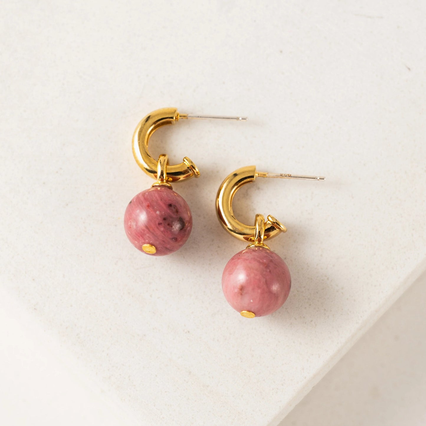 Sorrento | Rhodonite Hoops