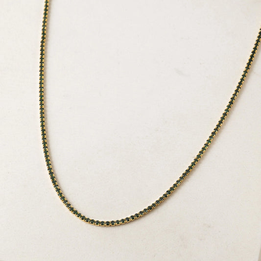 Tennis Necklace | Emerald