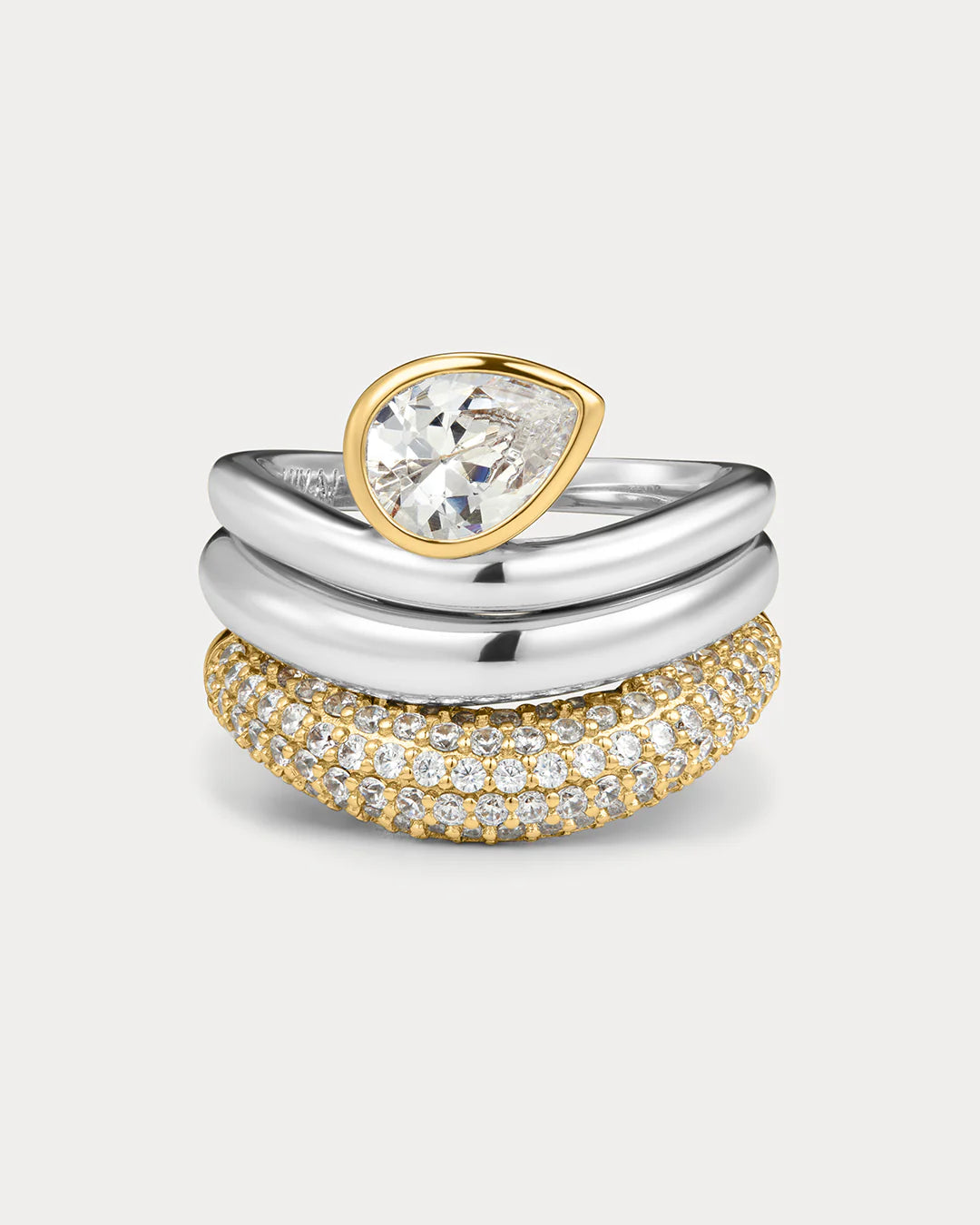 The Marais Wave Ring Set