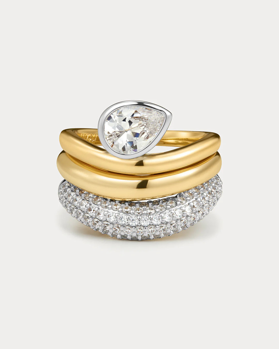 The Marais Wave Ring Set