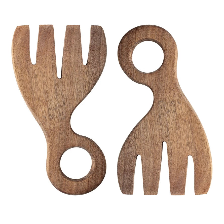Salad Servers | Acacia Wood