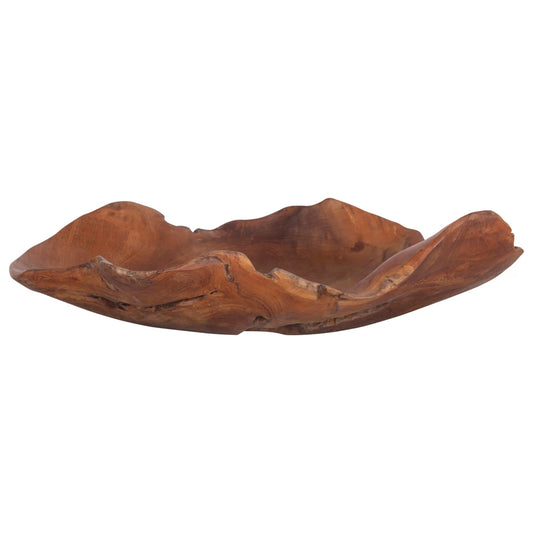 Hand-Carved Teakwood Bowl