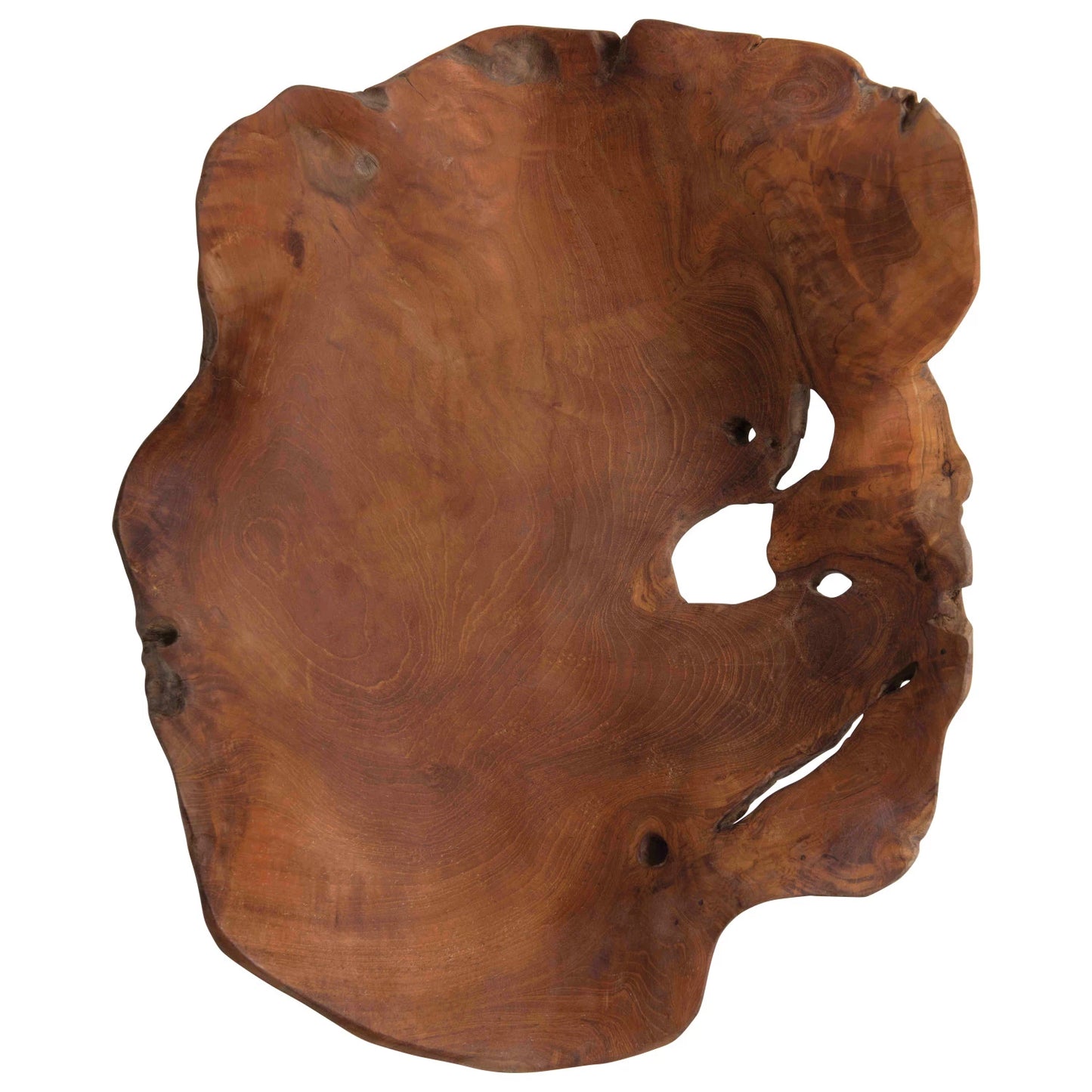 Hand-Carved Teakwood Bowl