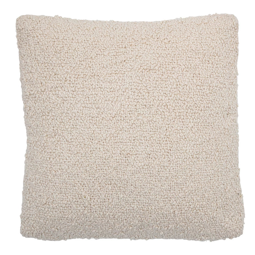 Woven Cotton Bouclé Pillow