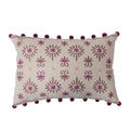 Lumbar Pillow with Embroidery