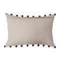 Lumbar Pillow with Embroidery