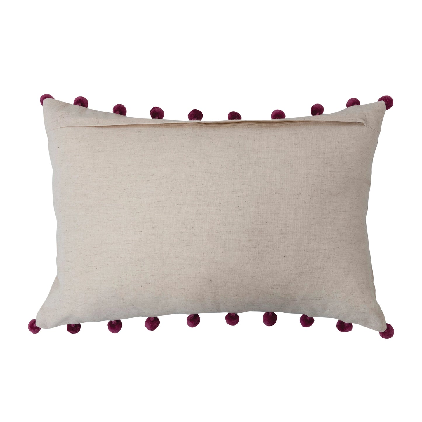 Lumbar Pillow with Embroidery