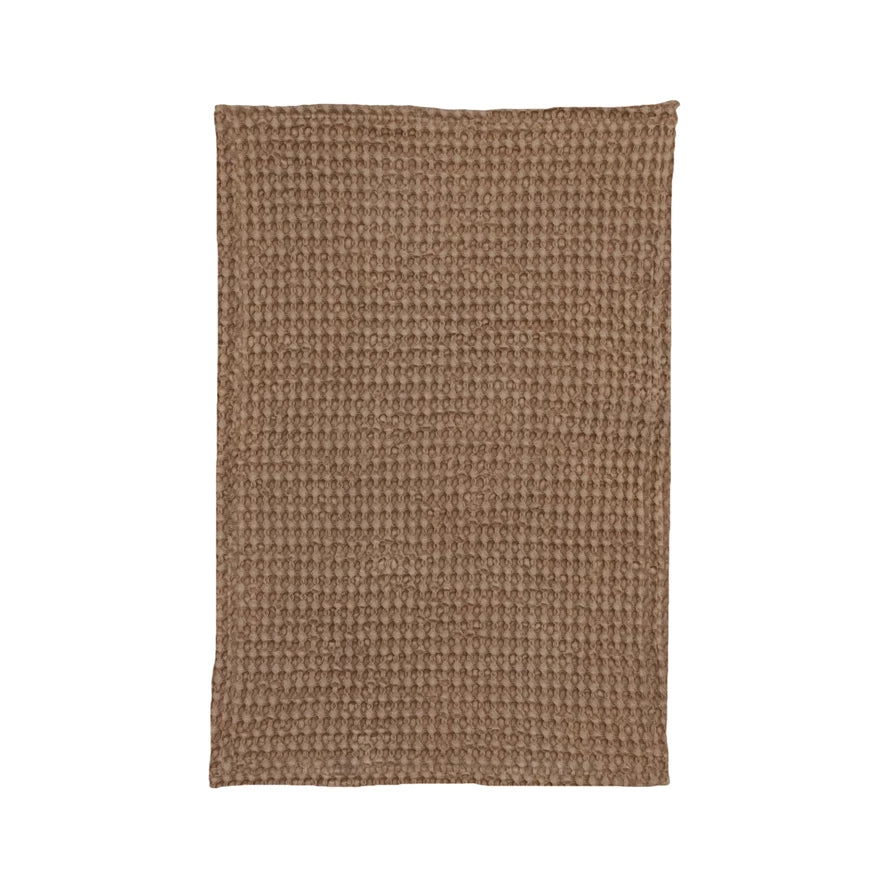 Stonewashed Cotton Waffle Kitchen Towel