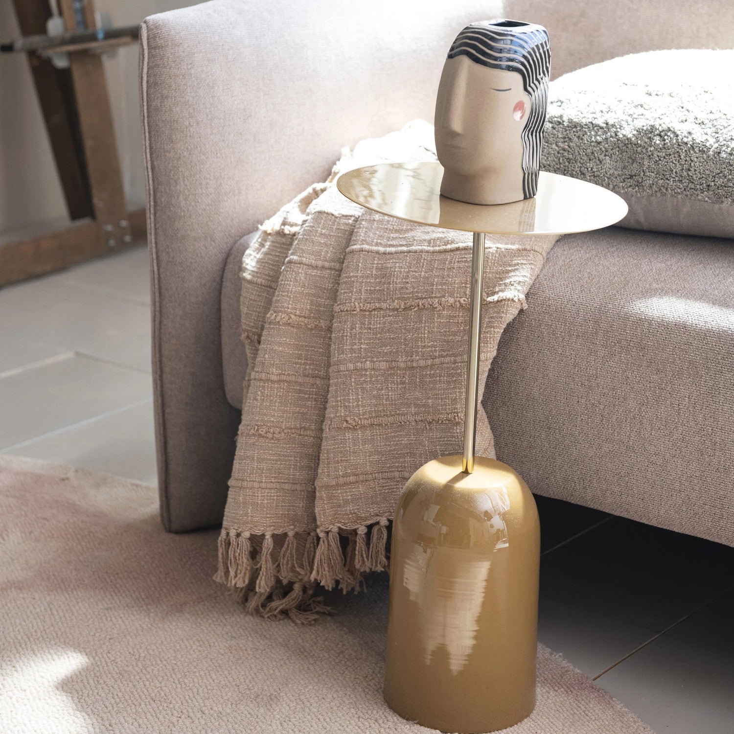 Stonewashed Cotton Slub Throw Blanket