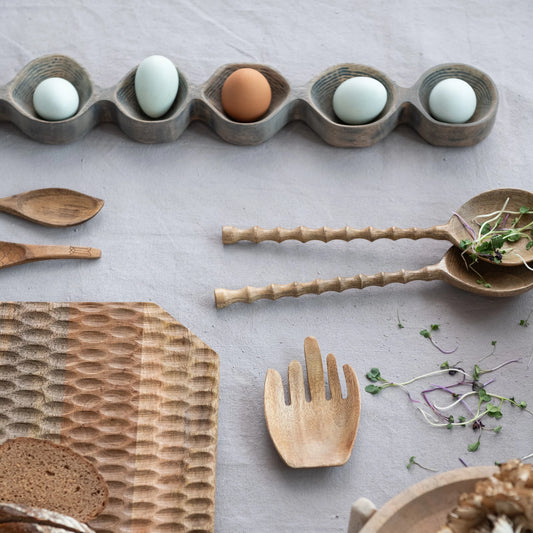 Mango Wood Salad Servers