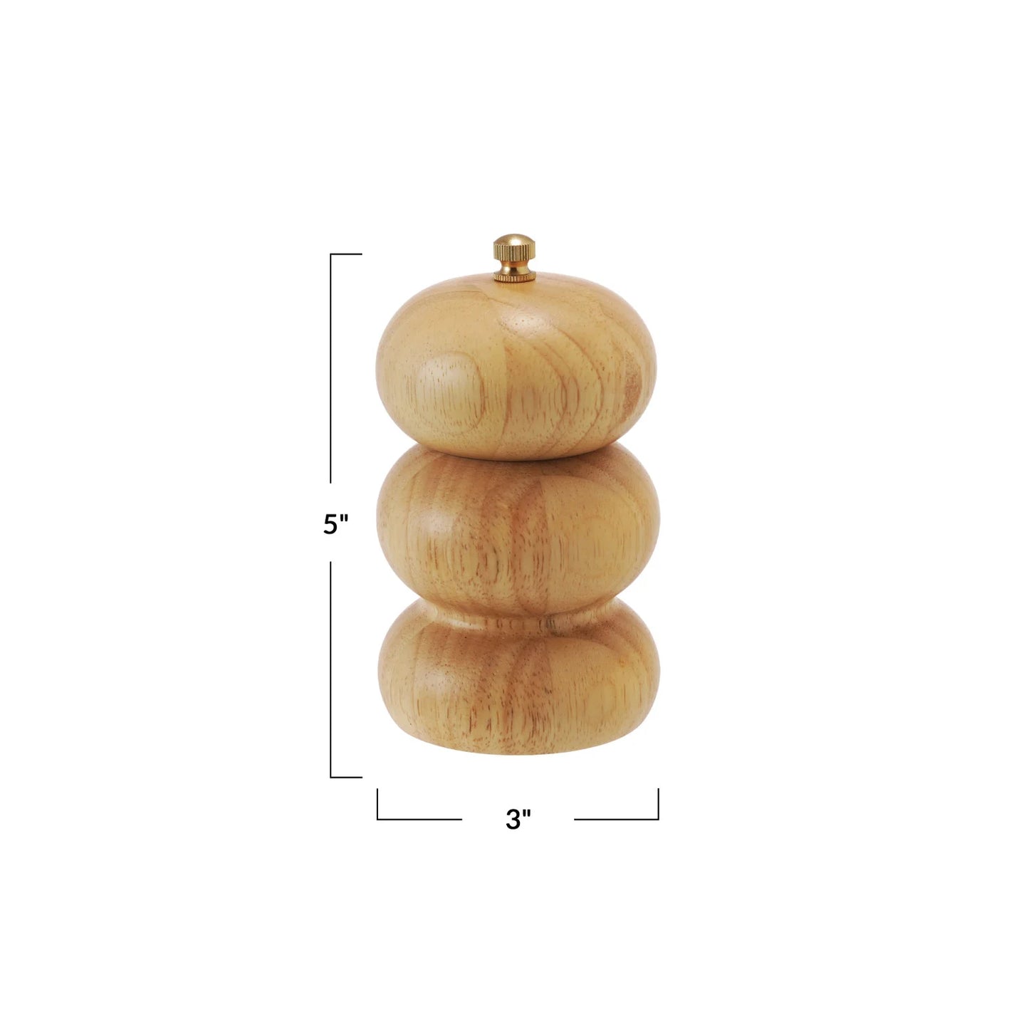 Rubberwood Salt + Pepper Mill | Natural