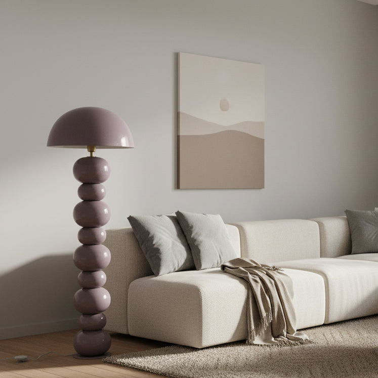 Metal Stacked Ball Floor Lamp