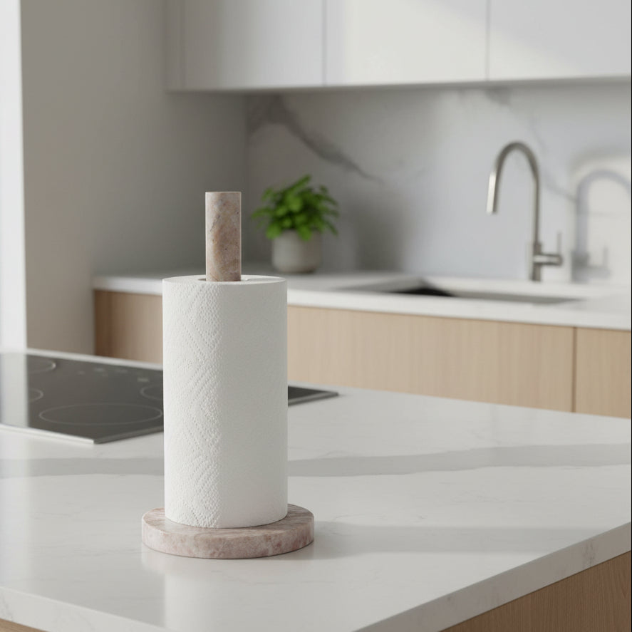 Marble Paper Towel Holder
