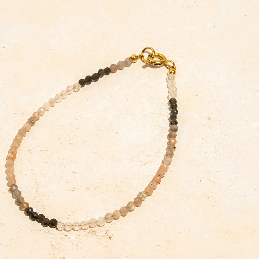 Petite Crystal Gemstone Stacking Bracelets