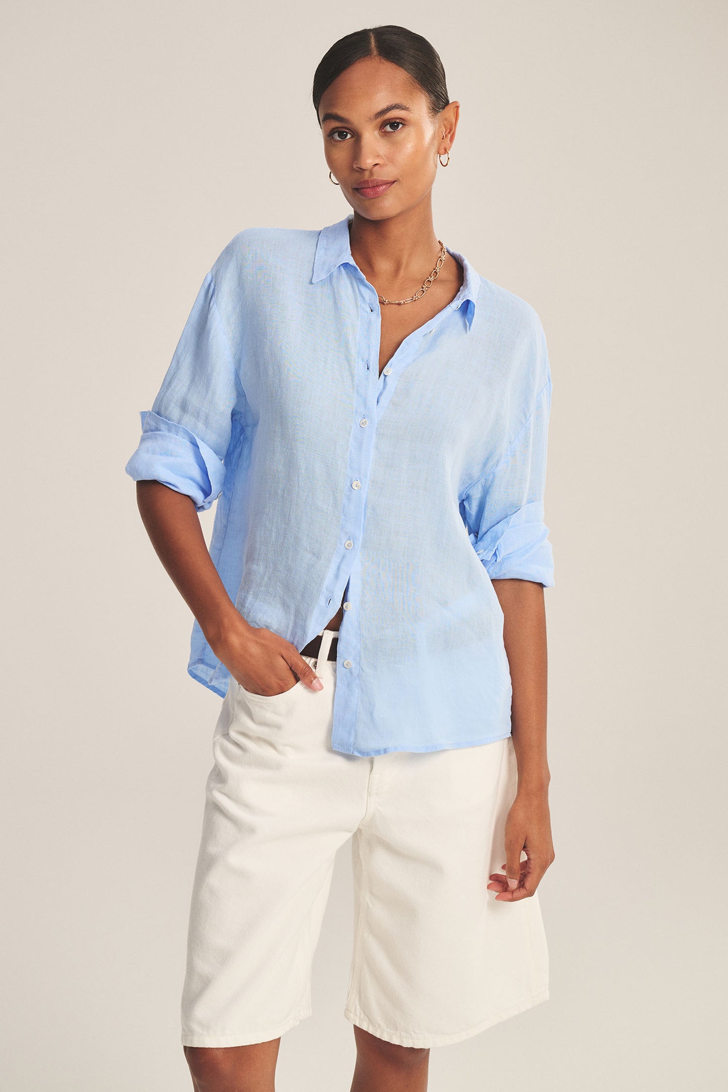 Brighton | Woven Linen Top