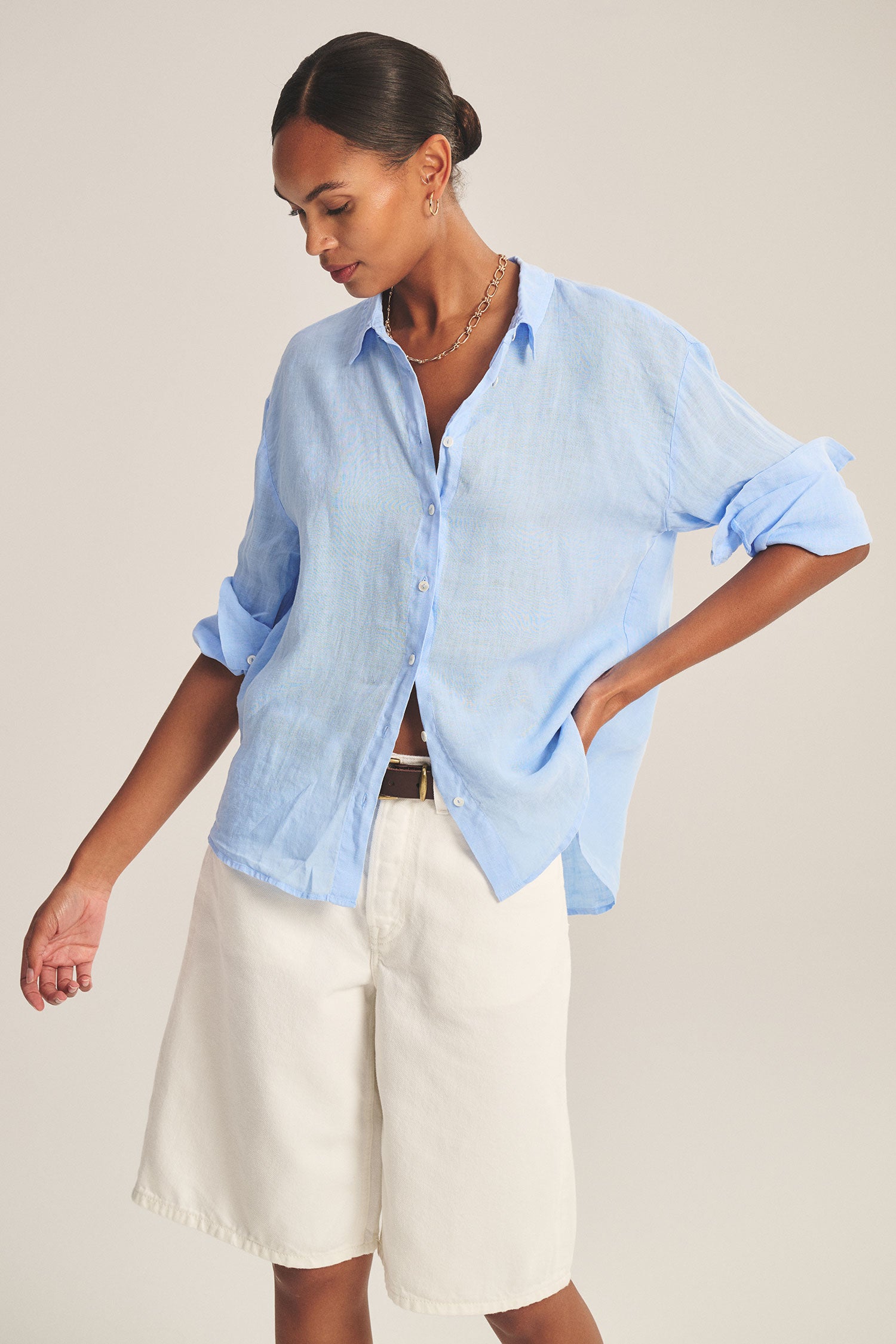 Brighton | Woven Linen Top