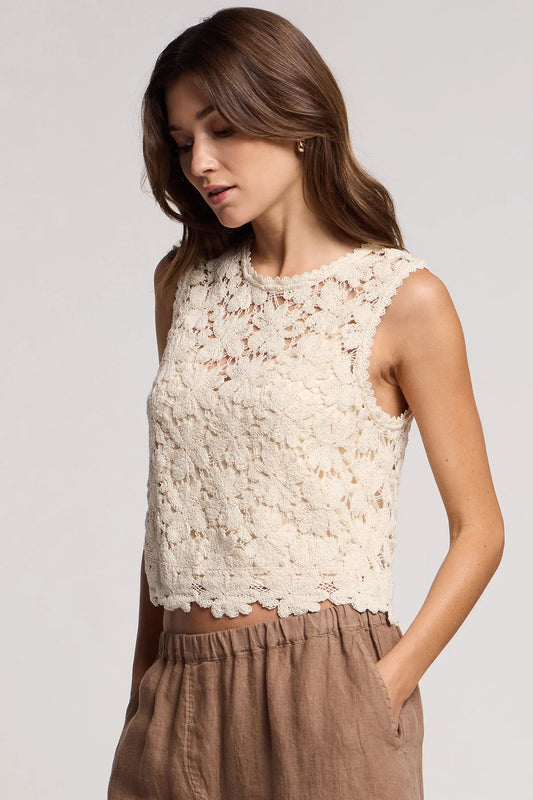 Simona | Crop Lace Top