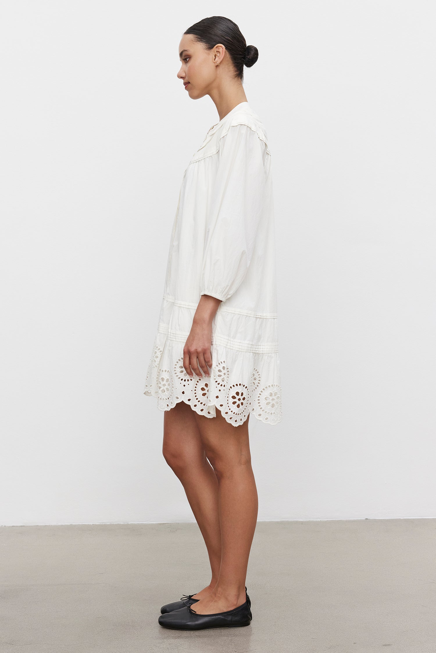 Barb | Cotton Eyelet Dress