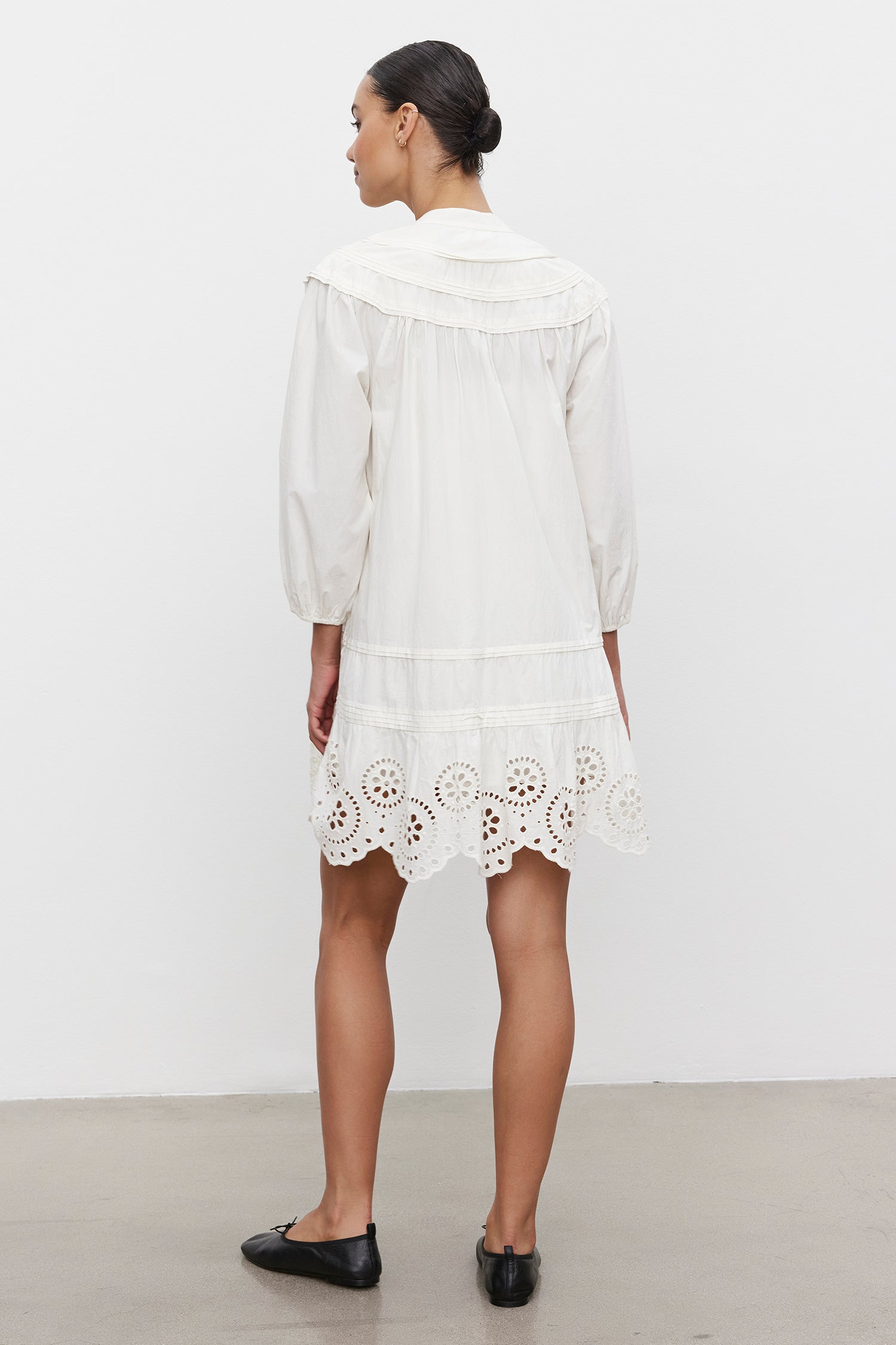Barb | Cotton Eyelet Dress