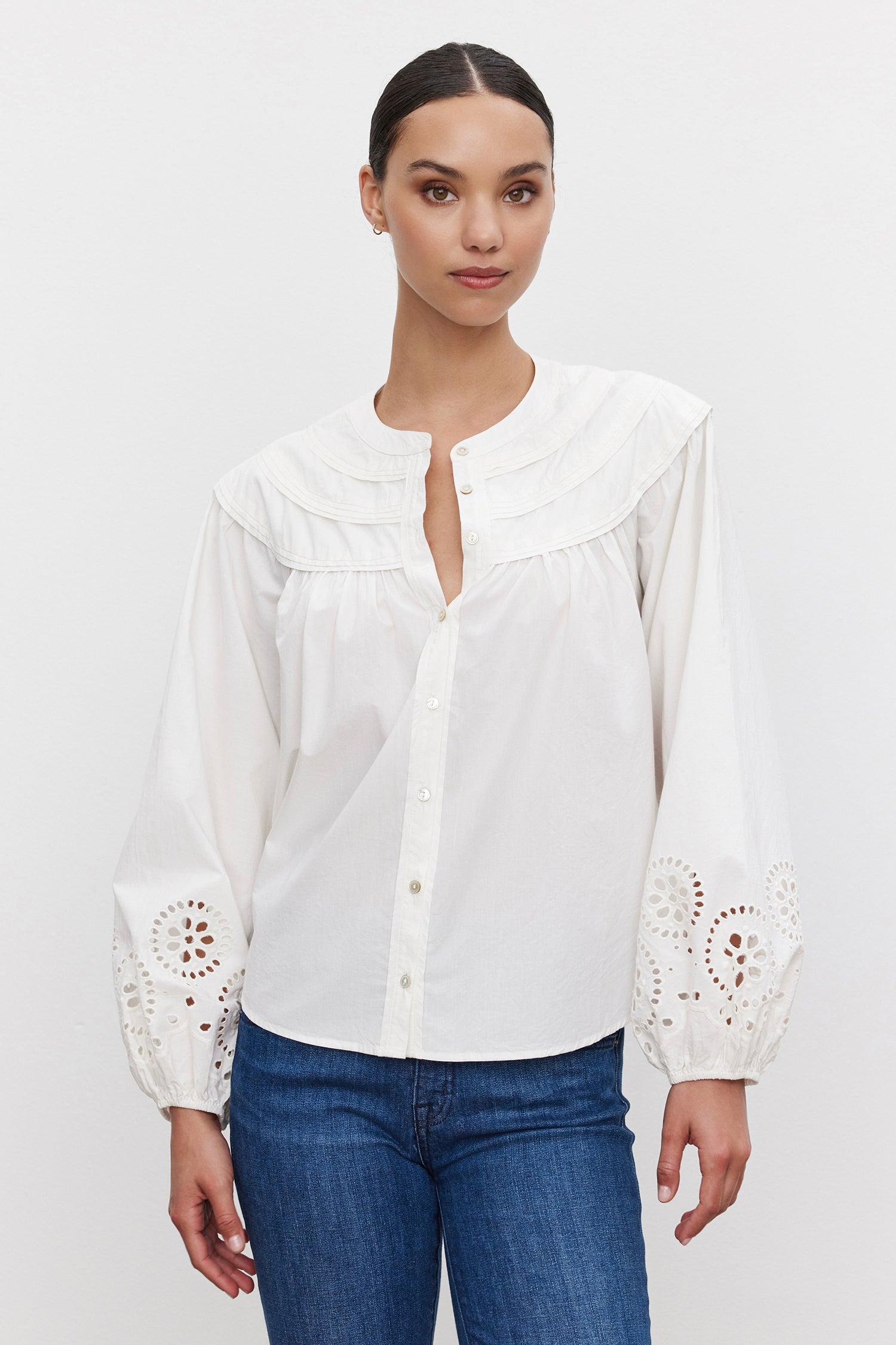 Carden | Cotton Eyelet Top
