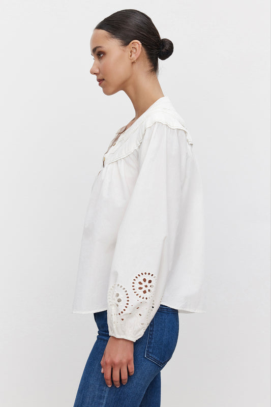 Carden | Cotton Eyelet Top