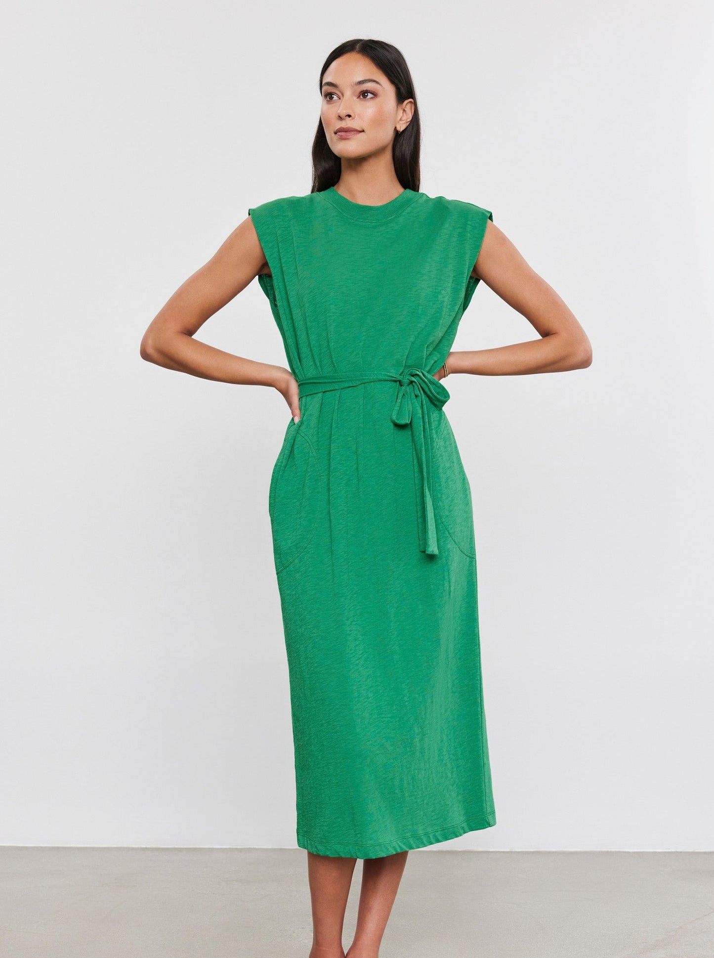 Lane | Cotton Slub Short Sleeve Dress