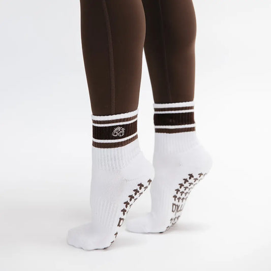 Striped Crew Grip Socks