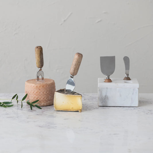 Marble + Mango Wood | Cheese Servers