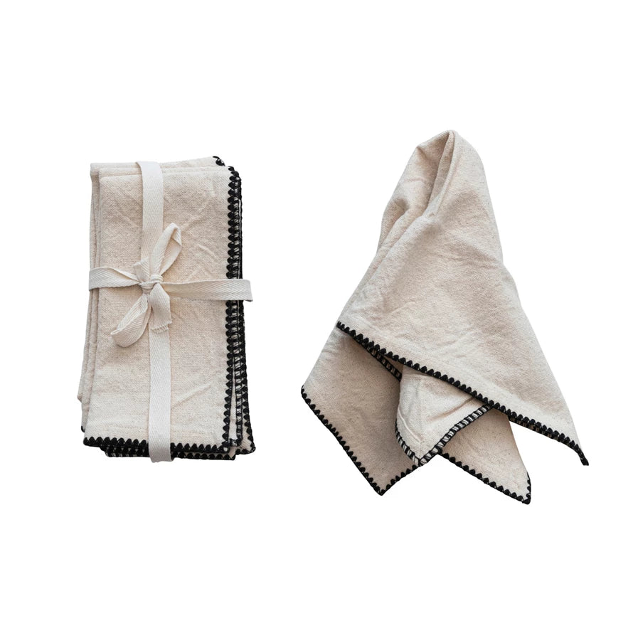 Fia | Square Cotton Napkins Set of 4